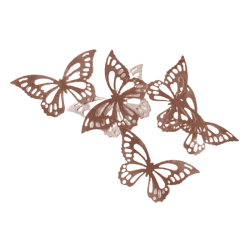 Ätbara - Rose Gold Metallic Butterfly