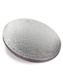 Runda Tårtbrickor silvriga 12mm