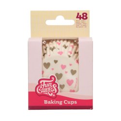 FunCakes Muffinsformar Hjärtan 48st