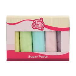 FunCakes sockerpasta multipack - Pastellfärger 5x100g