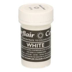 Sugarflair Paste färg white 25G